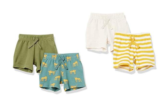 Unisex cotton shorts for babies and toddlers
